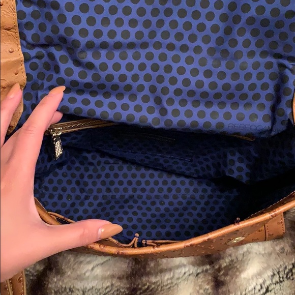 Rebecca Minkoff Ostritch Leather Bag in Tan - Picture 6 of 11
